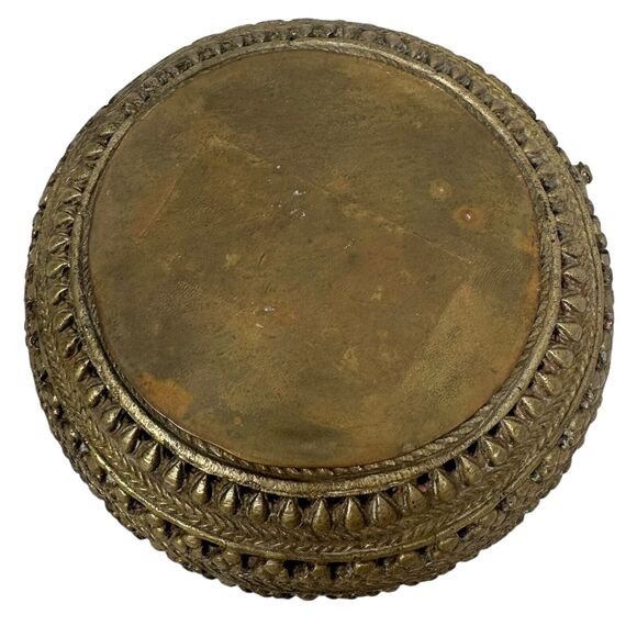 Antique 1900s North African Traditional Metal Crafted Bowl Tray Dish Hand Made - Picture 6 of 11